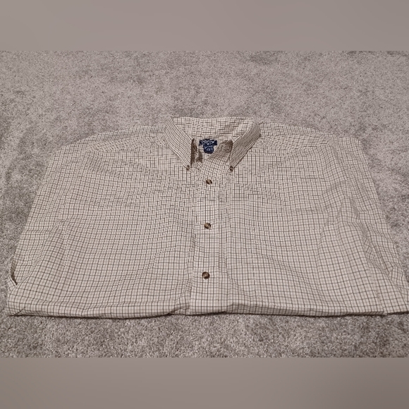 Vintage 90s Denver Hayes Plaid Button Up Short Sleeve Shirt 》Size: L - Picture 2 of 3